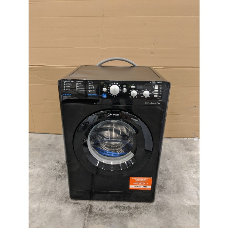 GRADE A3 - Indesit BWD71453KUK 7kg 1400rpm Freestanding Washing Machine - Black