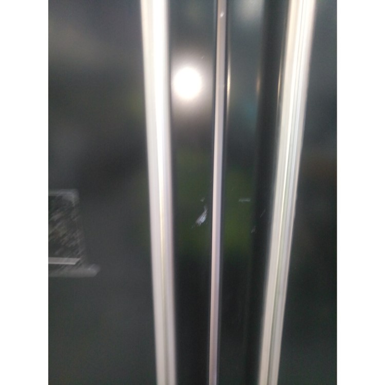 GRADE A2 - Rangemaster RDXD18BLC DxD American Style Fridge Freezer - Black