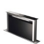 GRADE A2 - Smeg KDD60VXE-2 60cm Stainless Steel and Black Glass Island Downdraft Hood