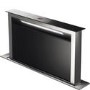 GRADE A2 - Smeg KDD60VXE-2 60cm Stainless Steel and Black Glass Island Downdraft Hood