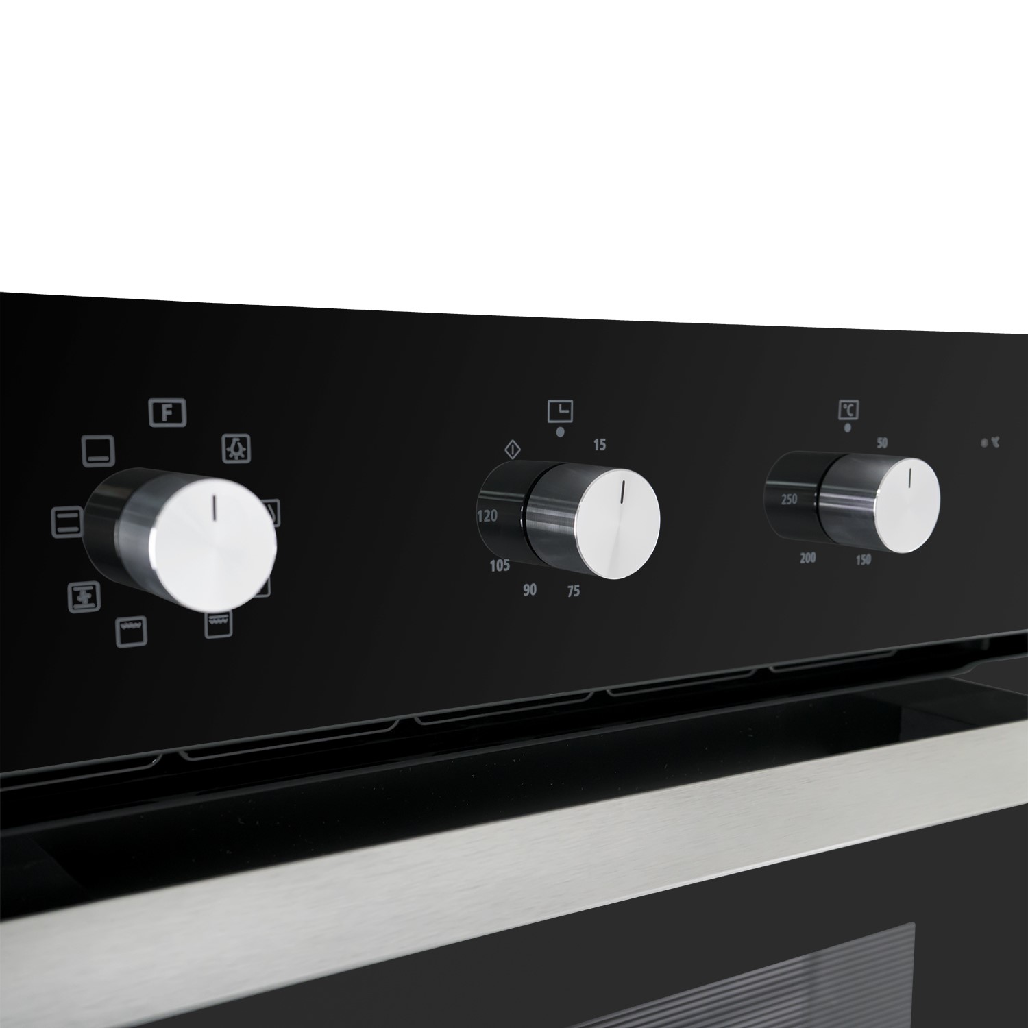 electriQ Plug In Electric Fan Assisted Single Oven Black EQOVENM2BLACK Appliances Direct