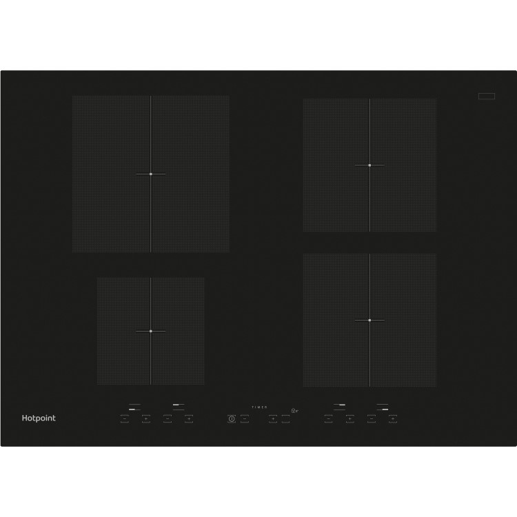GRADE A2 - Hotpoint CID740B Four Zone 70cm Induction Hob Black