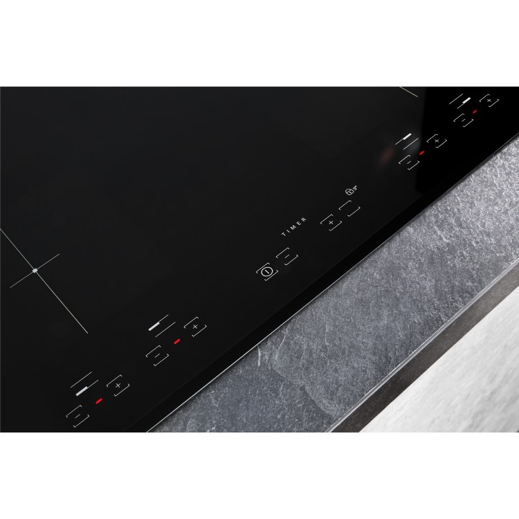 GRADE A2 - Hotpoint CID740B Four Zone 70cm Induction Hob Black