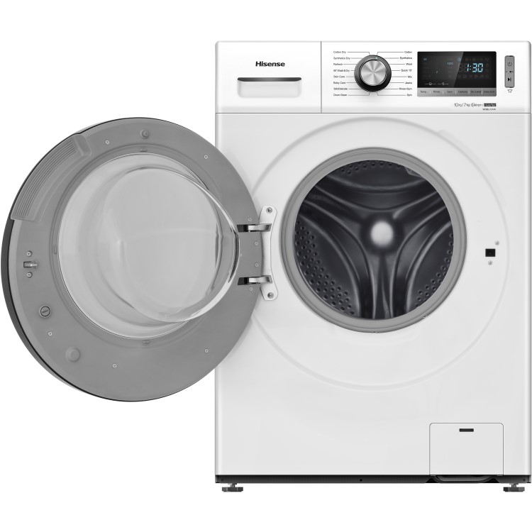 GRADE A2 - Hisense WDBL1014V 10kg Wash 7kg Dry 1400rpm Freestanding Washer Dryer - White