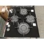 GRADE A2 - Hotpoint FTGHG641DHBK 60cm Four Burner Gas-on-glass Hob - Black