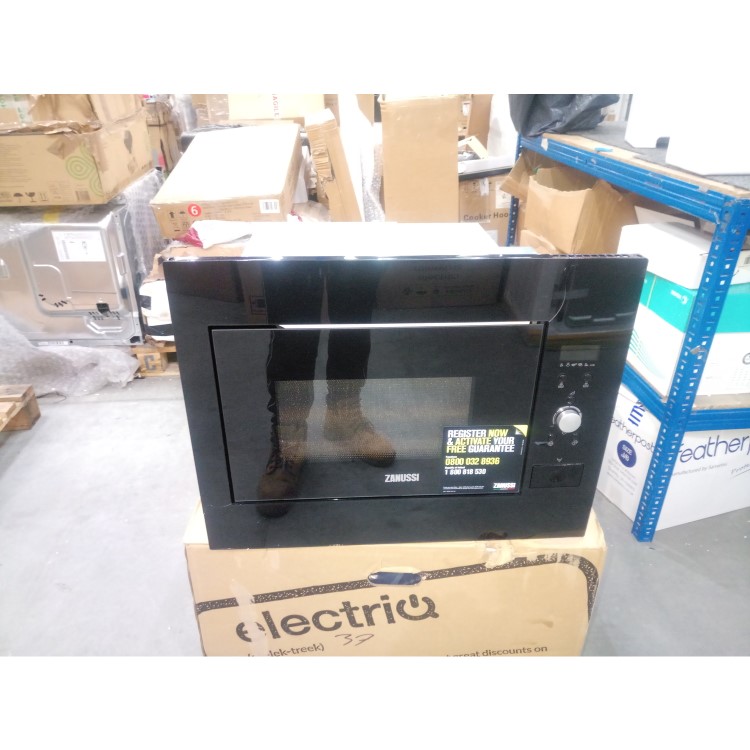GRADE A3 - Zanussi ZBM26642BA 900W 26L Built-in Standard Microwave - Black
