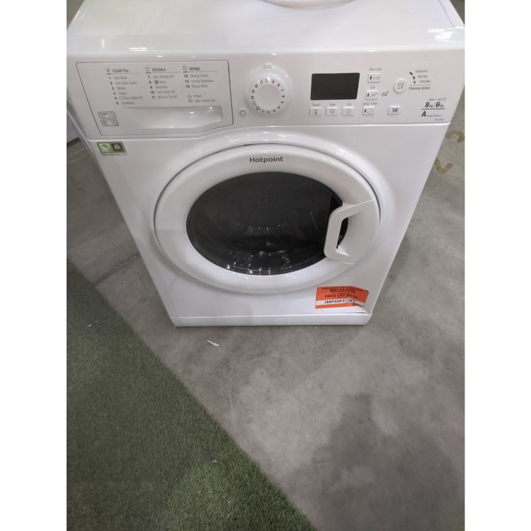 GRADE A3 - Hotpoint FDL8640P Futura 8kg Wash 6kg Dry 1400rpm Freestanding Washer Dryer - White