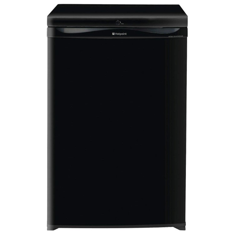 GRADE A2 - Hotpoint RZAAV22K 55cm Wide Freestanding Upright Under Counter Freezer - Black