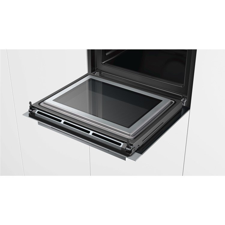 Siemens HM656GNS6B iQ700 Electric Single Oven with Microwave Function - Stainless Steel