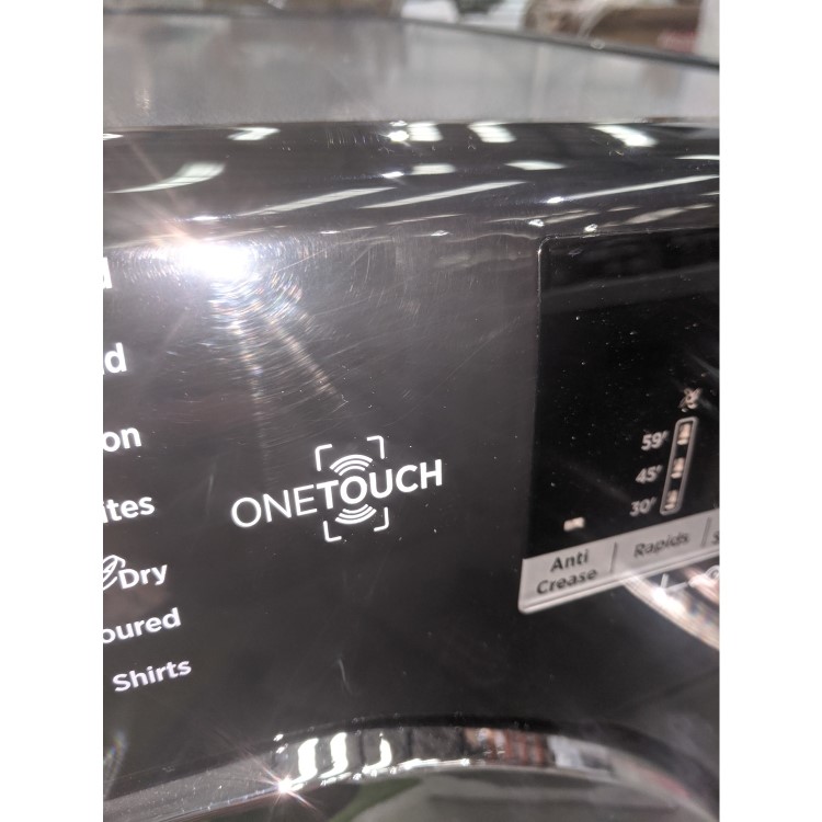 GRADE A3 - Hoover HLC9DCEB Link 9kg Freestanding Condenser Sensor Tumble Dryer With One Touch - Black With Chrome Water Collection Glass Door
