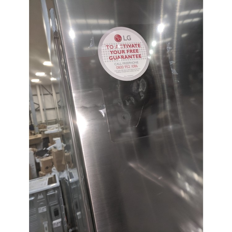 GRADE A3 - LG GBF61PZJZN Freestanding 60/40 Fridge Freezer With Non-plumb Water Dispenser - Stainless Steel