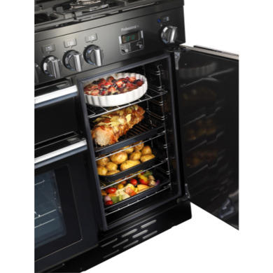 Rangemaster Professional Plus 100cm Gas Range Cooker - Black