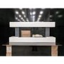 GRADE A3 - White Wall Mounted Electric Fireplace Suite with LED Lights - Amberglo