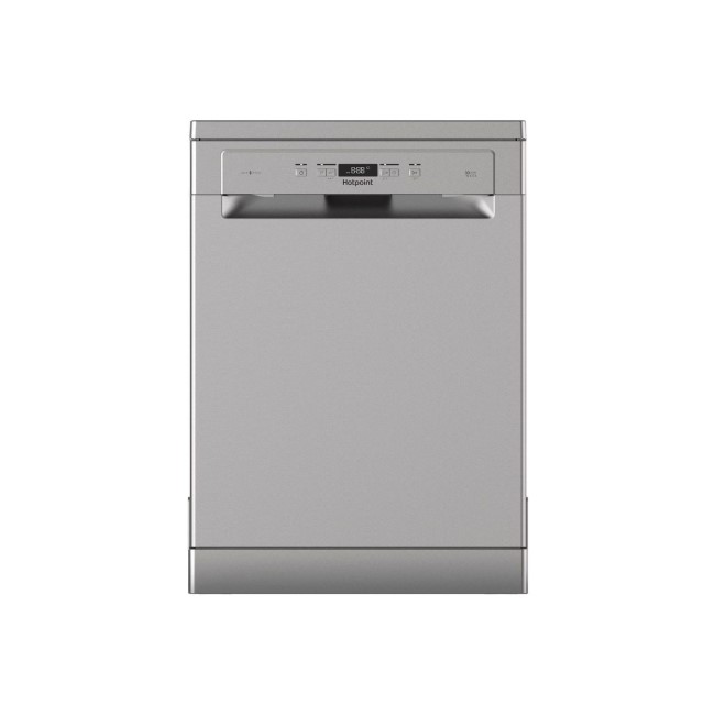 GRADE A1 - Hotpoint HFC3C26WSV 14 Place Extra Efficient Freestanding Dishwasher - Silver