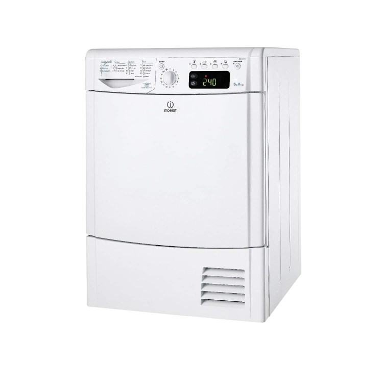 GRADE A3 - Indesit IDCE8450BH 8kg Freestanding Condenser Tumble Dryer Polar White