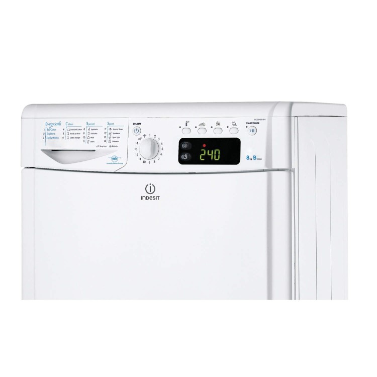 GRADE A3 - Indesit IDCE8450BH 8kg Freestanding Condenser Tumble Dryer Polar White