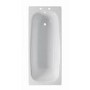 Single Ended Steel Bath with 2 Tap Holes - 1600 x 700mm