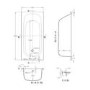 Single Ended Steel Bath with 2 Tap Holes - 1600 x 700mm