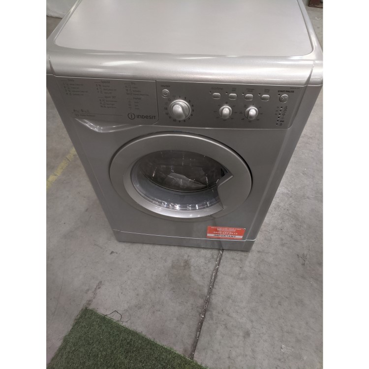 GRADE A3 - Indesit IWDC6125S Start 6/5kg Freestanding Washer Dryer - Silver