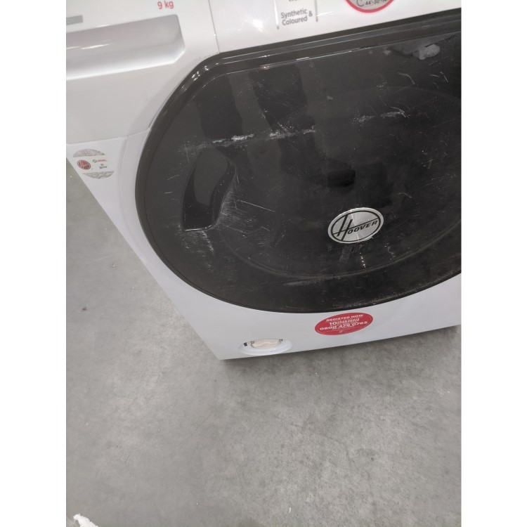 GRADE A3 - Hoover AWMPD69LH7 AXI Smart 9kg 1600rpm Freestanding Washing Machine With AI And WiFi - White With Tinted Door