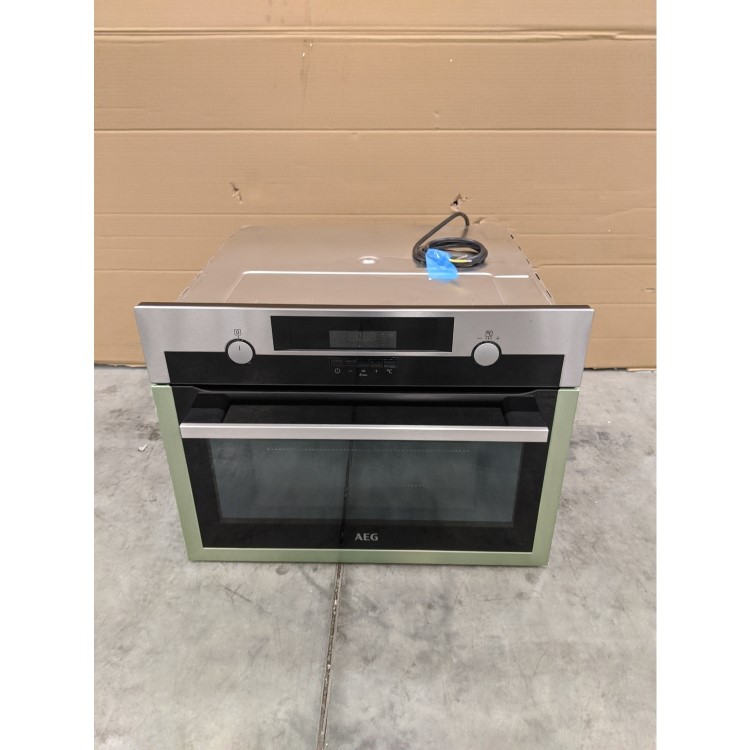 GRADE A2 - AEG KME561000M CombiQuick Built-in Combination Microwave Oven Stainless Steel