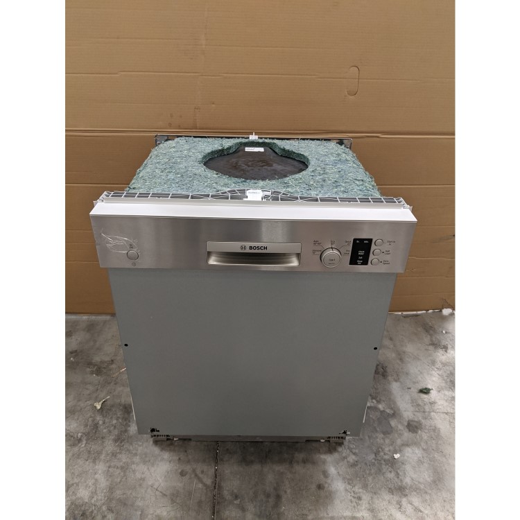 GRADE A3 - Bosch Serie 4 Active Water SMI50C15GB 12 Place Semi Integrated Dishwasher - Stainless Steel