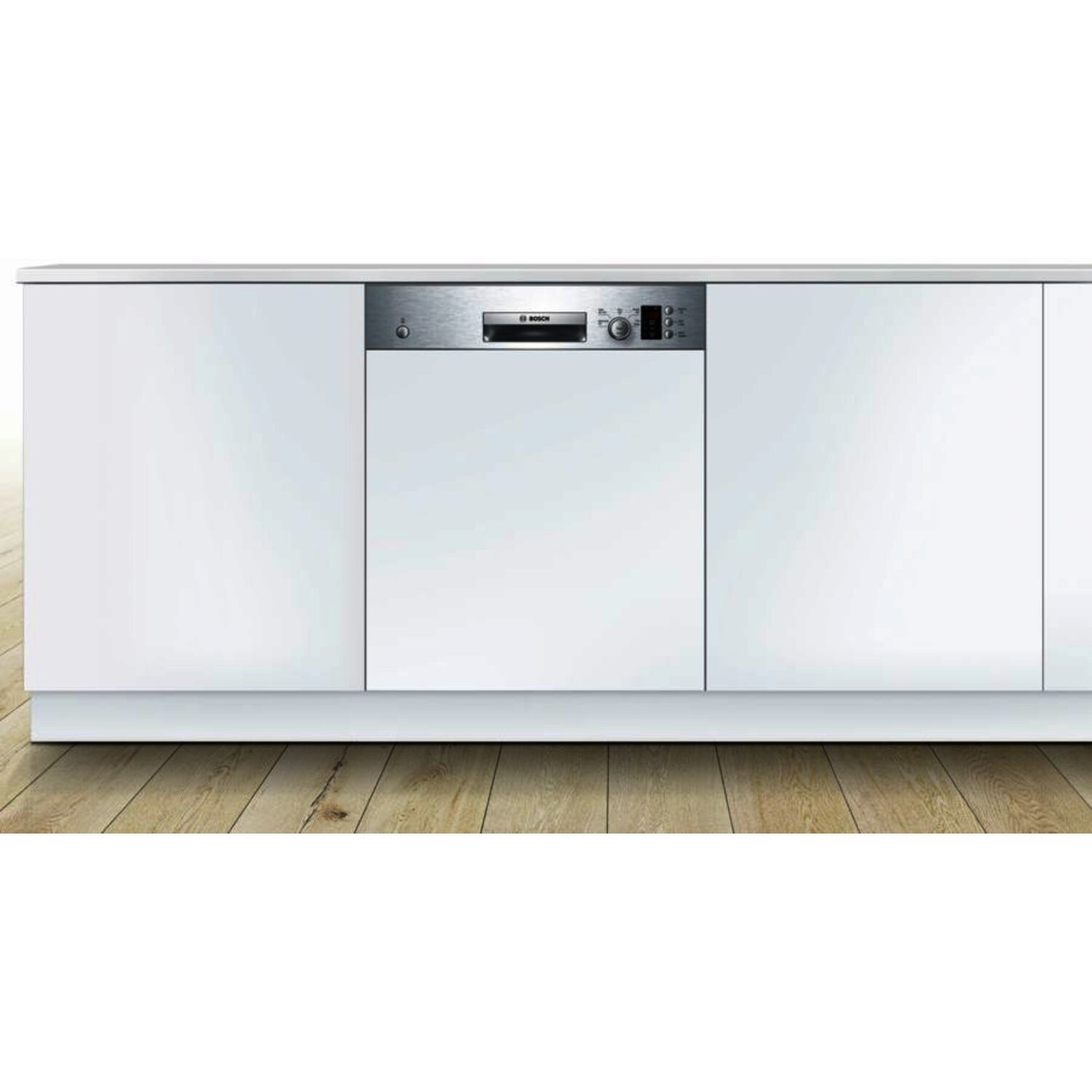 Bosch Serie 4 Active Water Smi50c15gb 12 Place Semi Integrated Dishwasher Stainless Steel Appliances Direct