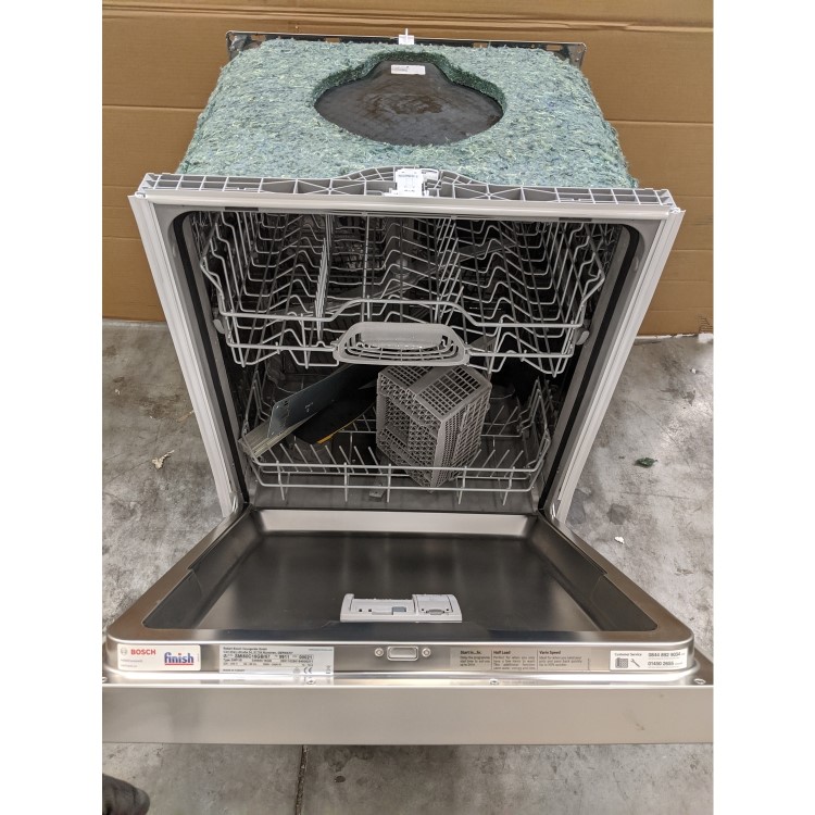 GRADE A3 - Bosch Serie 4 Active Water SMI50C15GB 12 Place Semi Integrated Dishwasher - Stainless Steel
