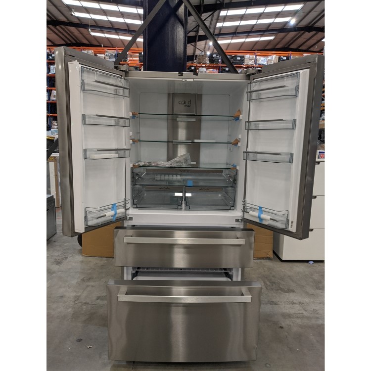 GRADE A3 - CDA PC870SS American Style 2 Door Fridge With Pullout Freezer Drawers - Stainless Colour -