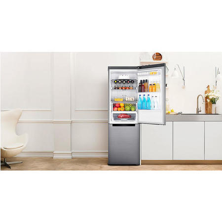 GRADE A3 - Samsung RB33N321NSS 315 Litre Freestanding Fridge Freezer 60/40 Split Frost Free A+++ Energy Rating 60cm Wide - Silver