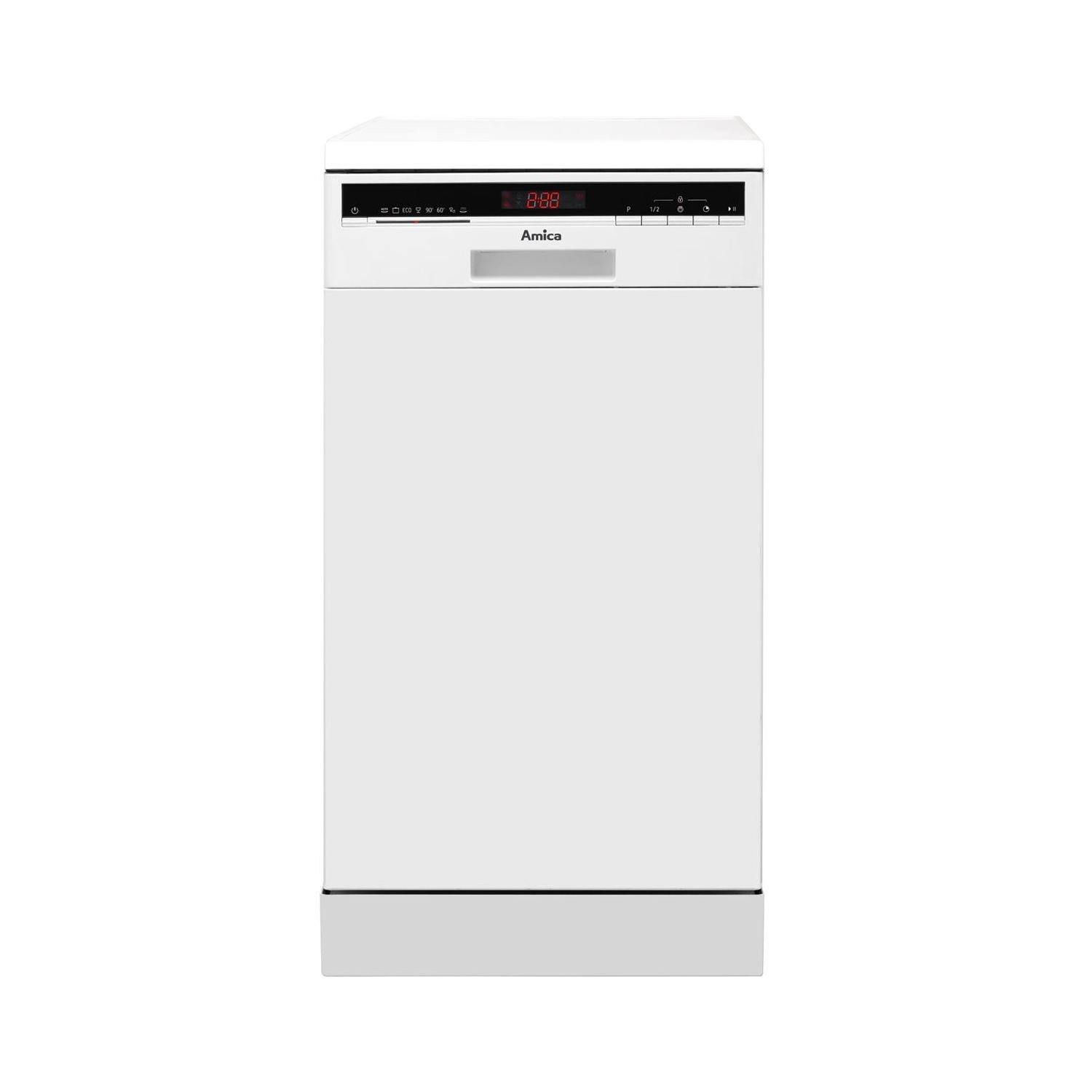 Amica ZWM428W 10 Place Slimline Freestanding Dishwasher White