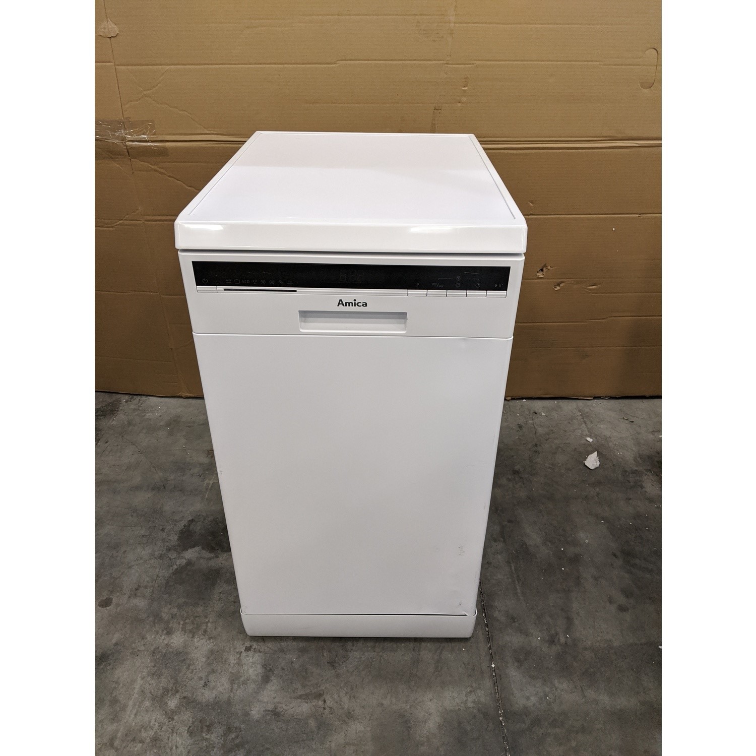 GRADE A3 Amica ZWM428W 10 Place Slimline Freestanding Dishwasher