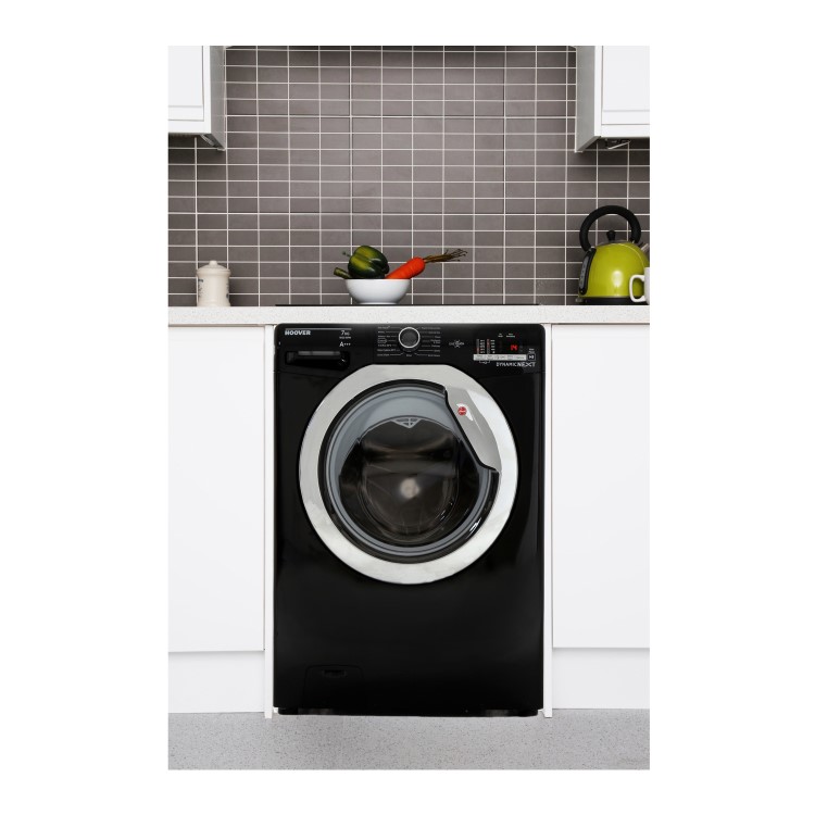GRADE A2 - Hoover DXOC67C3B OneTouch 7kg 1600rpm Freestanding Washing Machine-Black