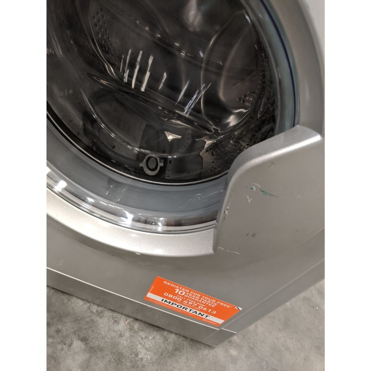 GRADE A3 - Indesit IWDC6125S EcoTime 6kg Wash 5kg Dry 1200rpm Freestanding Washer Dryer - Silver