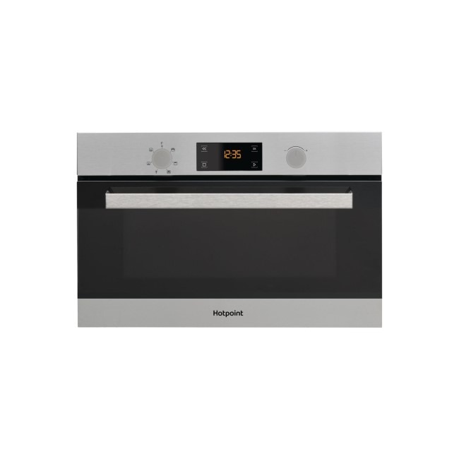 GRADE A2 - Hotpoint MD344IXH 31L Built-in Microwave with Grill Stainless Steel