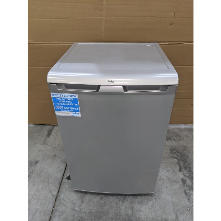 GRADE A3 - Beko UF584APS 85 Litre Freestanding Under Counter Freezer A+ Energy Rating 55cm Wide - Silver