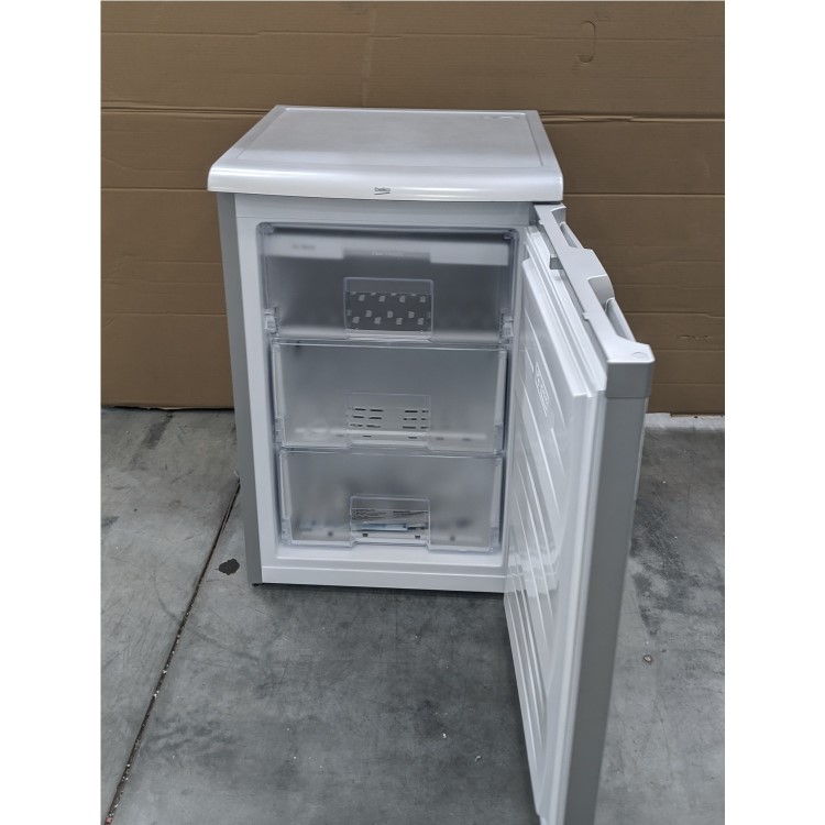 GRADE A3 - Beko UF584APS 85 Litre Freestanding Under Counter Freezer A+ Energy Rating 55cm Wide - Silver
