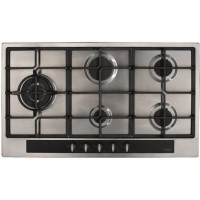 CDA HG9350SS 90cm Five Burner Gas Hob Stainless Steel