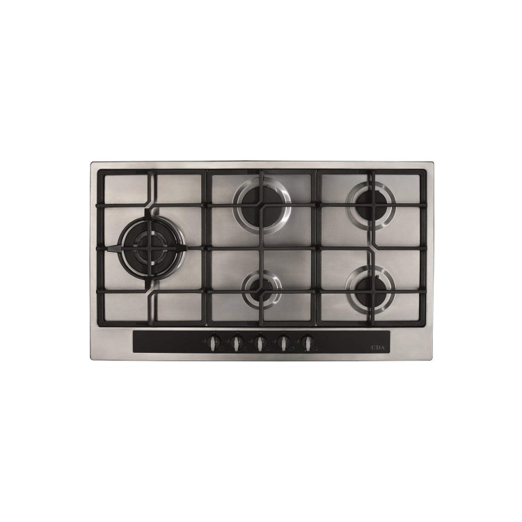 CDA HG9350SS 90cm Five Burner Gas Hob Stainless Steel