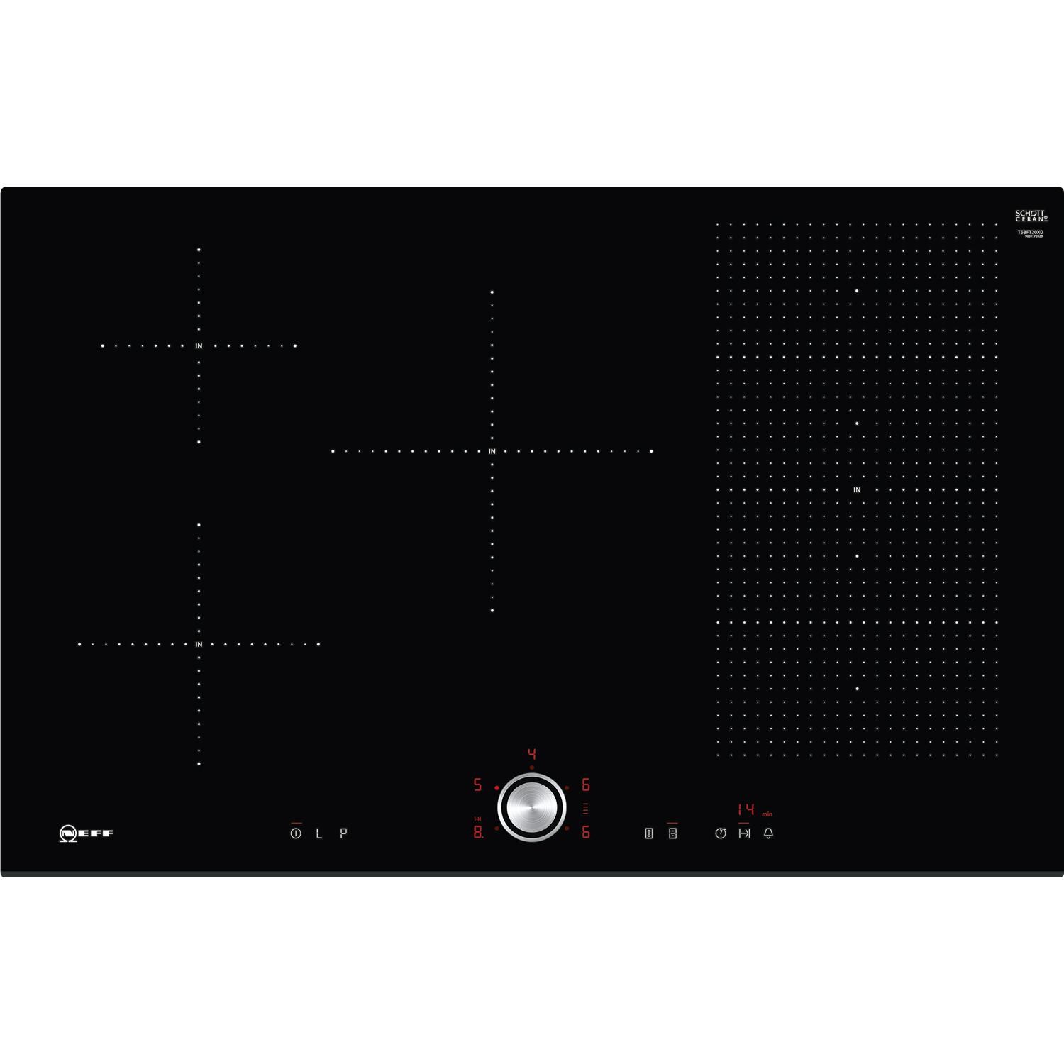 Refurbished Neff T58FT20X0 80cm Flex Induction Zone Hob