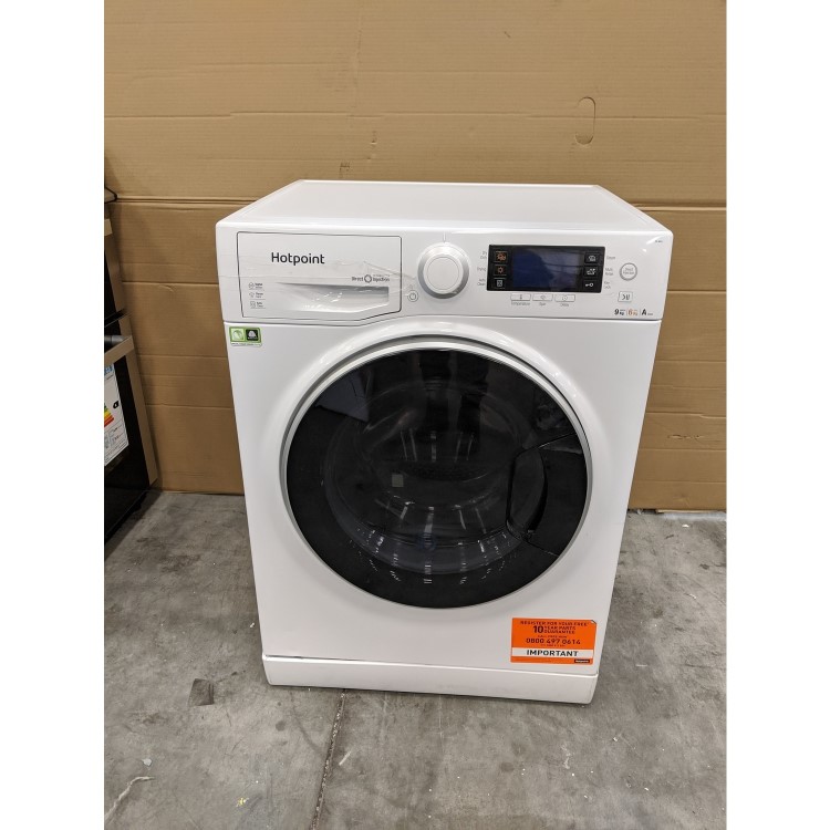GRADE A3 - Hotpoint RD966JD 9kg Wash 6kg Dry 1600rpm Freestanding Washer Dryer - White