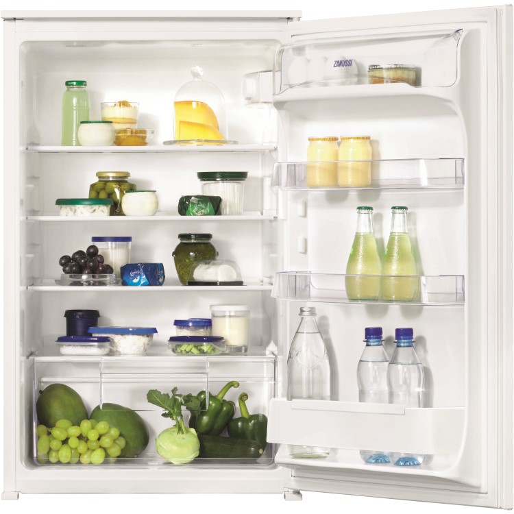 GRADE A3 - Zanussi ZBA15021SV In-Column Larder Fridge - Sliding Rail - 88cm Height