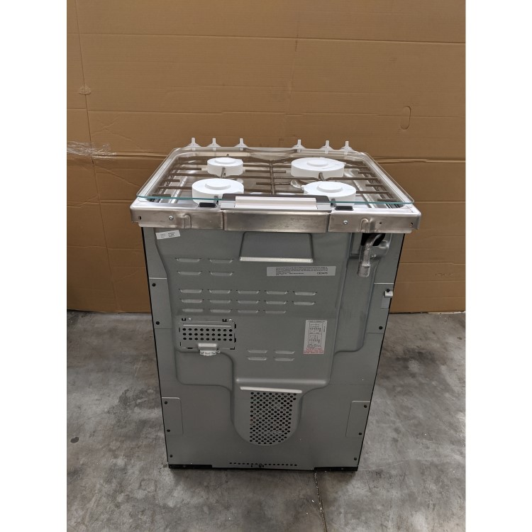 GRADE A2 - Zanussi ZCK66350XA 60cm Double Oven Dual Fuel Cooker With Minute Minder - Stainless Steel