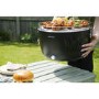 GRADE A1 - Portable Smokeless Charcoal BBQ Lotus Style Grill with Fan - Includes  Zipper Carry Bag and Pizza Pan