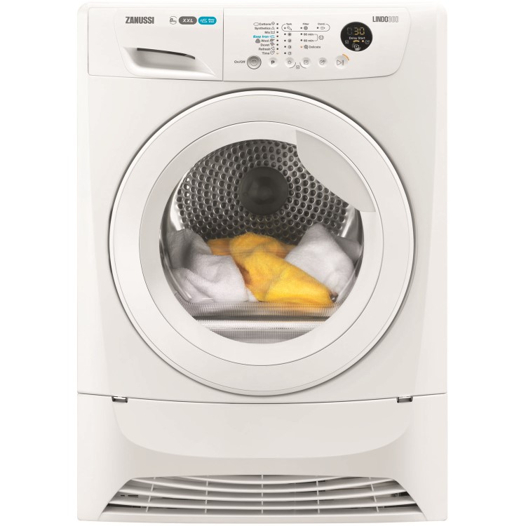 Zanussi 8kg Freestanding Condenser Tumble Dryer - White