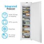 GRADE A2 - electriQ 197 Litre Integrated In Column Freezer 177cm Tall Frost Free 54cm Wide - White