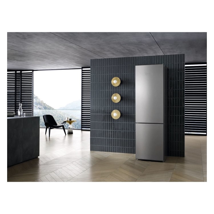 Miele 338 Litre 70/30 Freestanding Fridge Freezer - Stainless steel