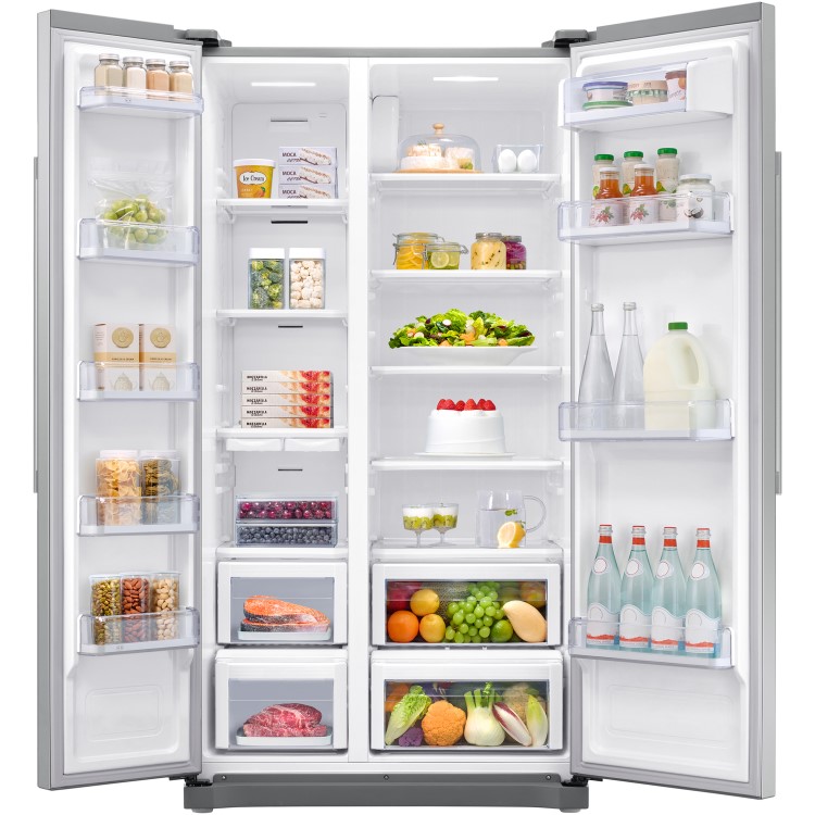 Samsung 525 Litre Side-By-Side American Fridge Freezer - Silver 