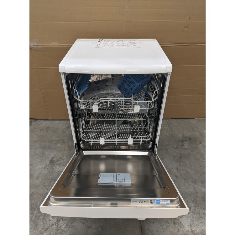 GRADE A3 - Indesit DFG15B1 Ecotime 13 Place Freestanding Dishwasher with Quick Wash - White