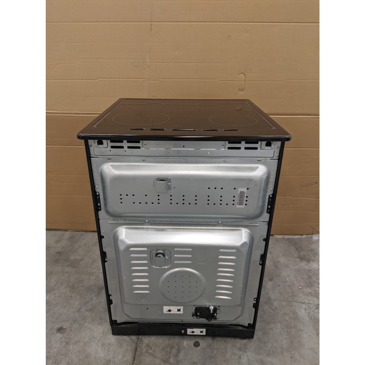 GRADE A3 - Rangemaster 10733 Classic 60cm Electric Cooker with Double Oven and Ceramic Hob Black And Chrome